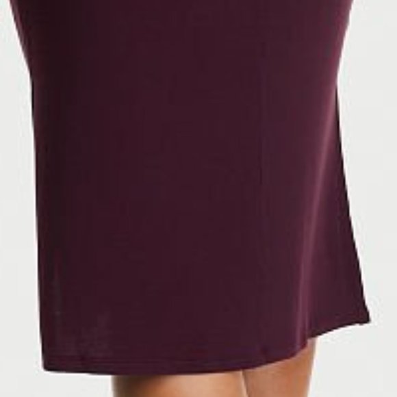 VS Modal Rib Nightgown Purple w/ Leopard Print Trim So Comfy and Cute - Picture 12 of 15